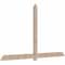 Ekena Millwork Eugene Smooth Timber Gable Bracket, Douglas Fir, 108"W x 63"H x 1 1/2"D x 5 1/2"F, 14/12 Pitch GBW108X63X0206EUG00SDF - alternate 5